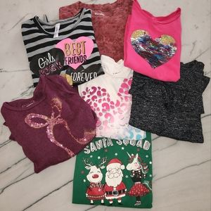 Girls Fall Shirt lot - Sizes 6-8